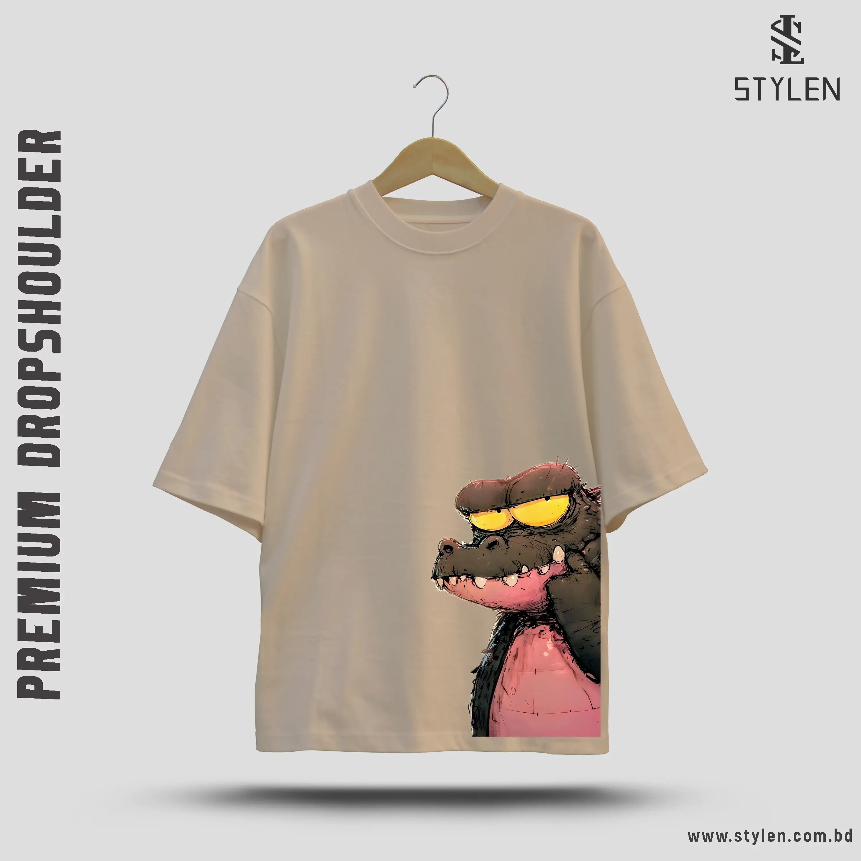 PRINTED DROP SHOULDER