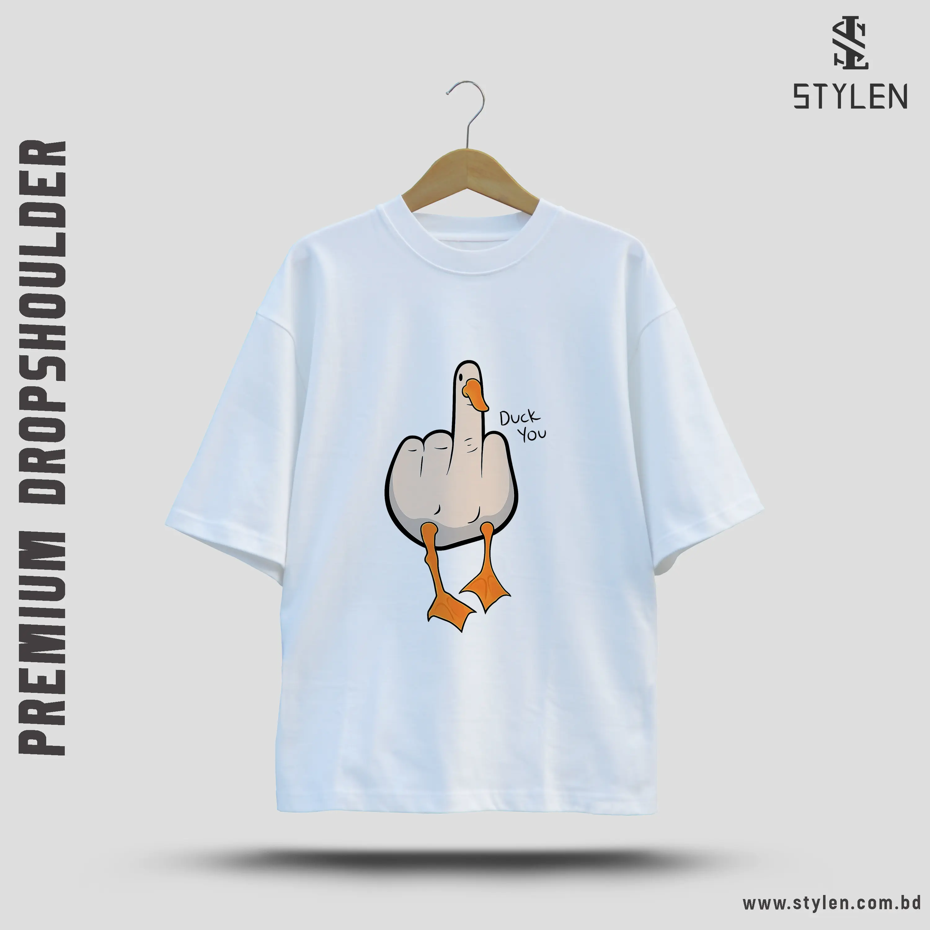 DUCK PRINTED DROP SHOULDER