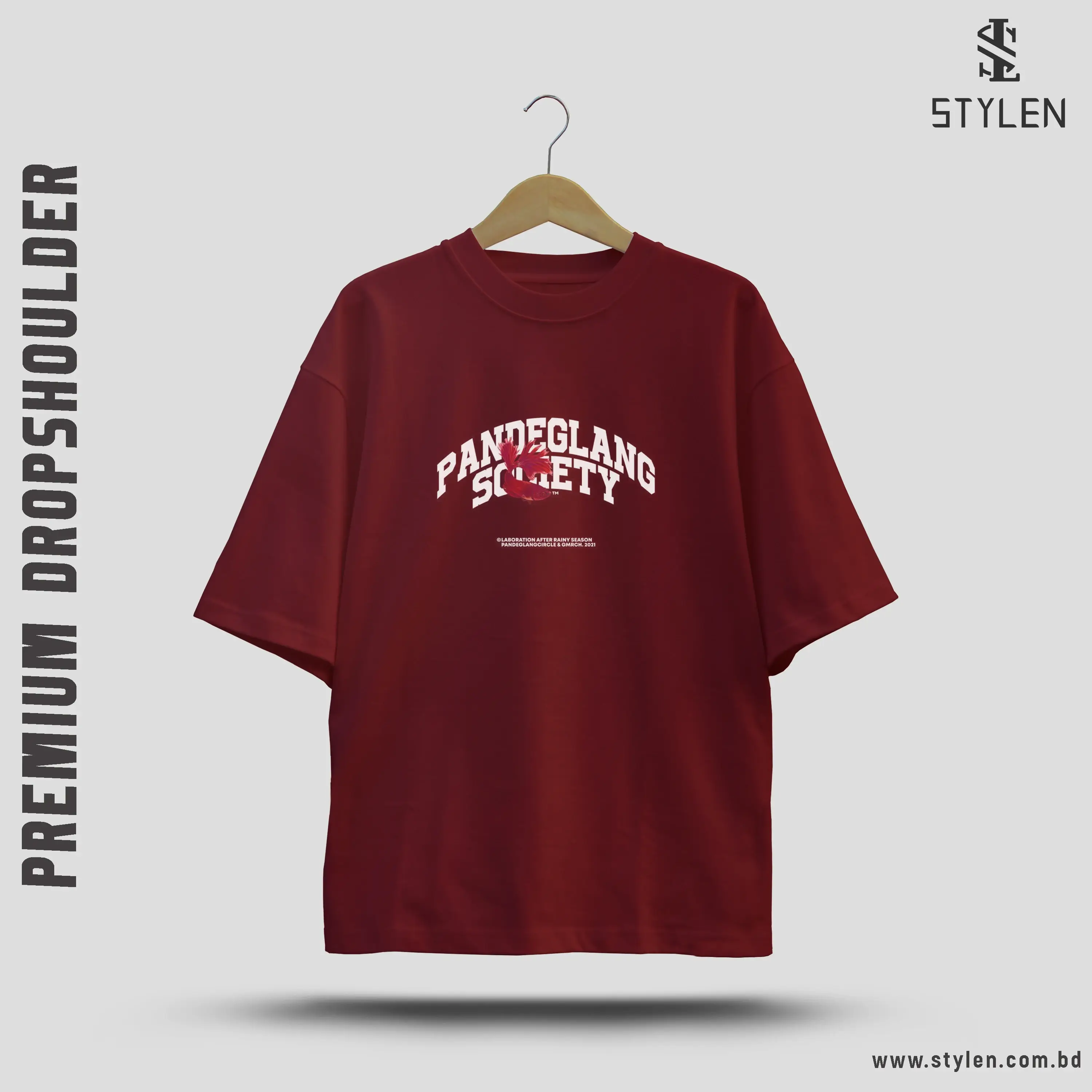 PRINTED DROP SHOULDER