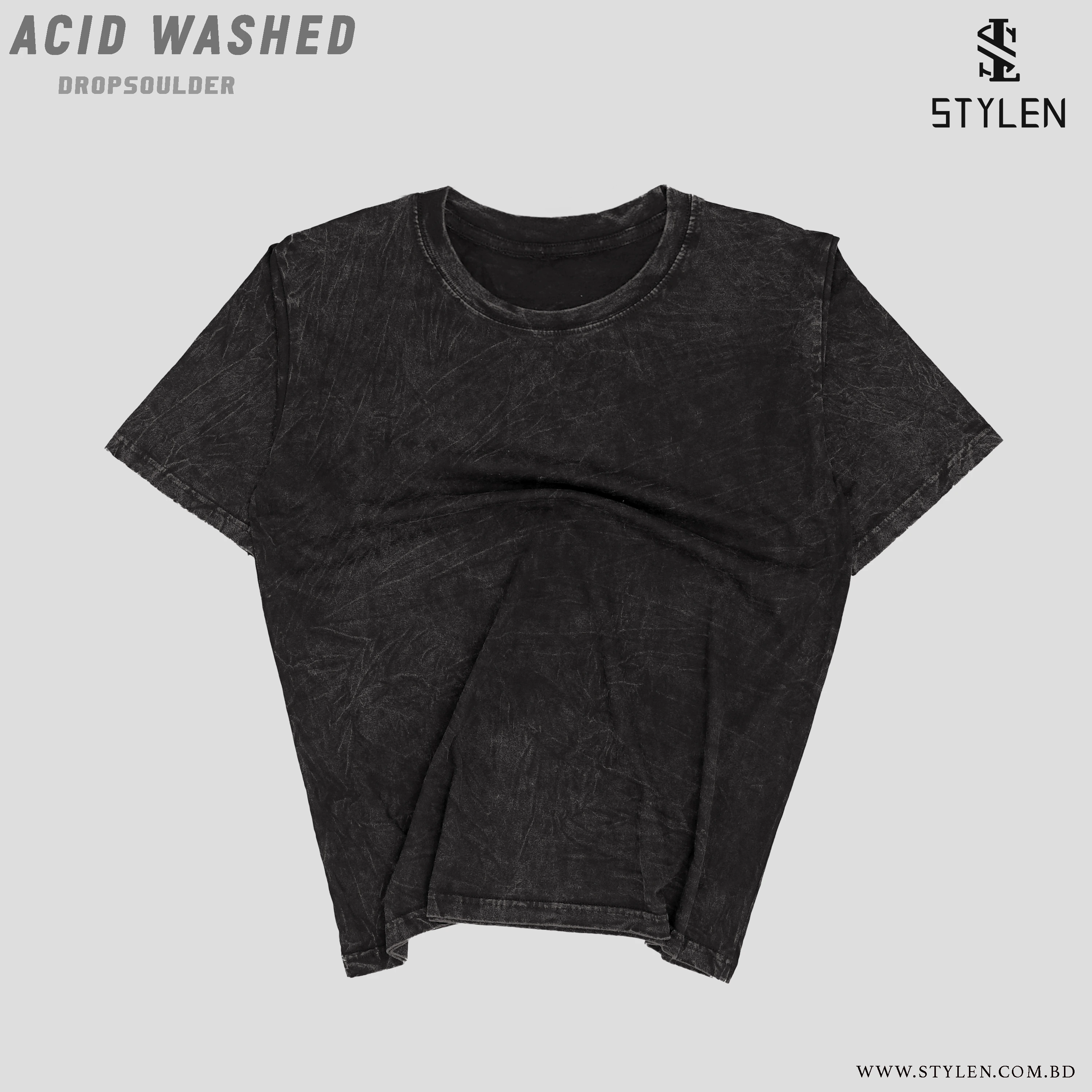 ACID WASHED DROP SHOULDER