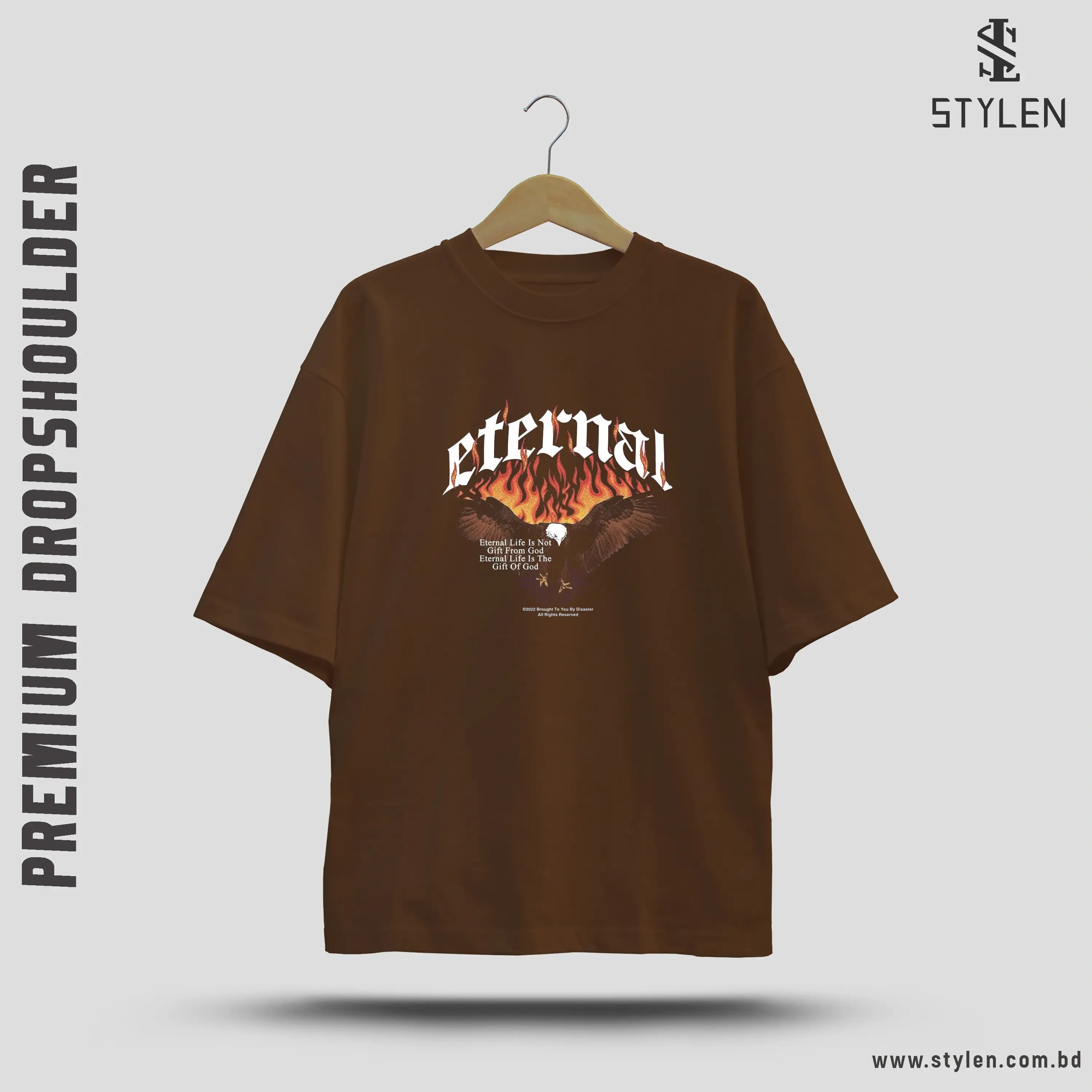 PRINTED DROP SHOULDER