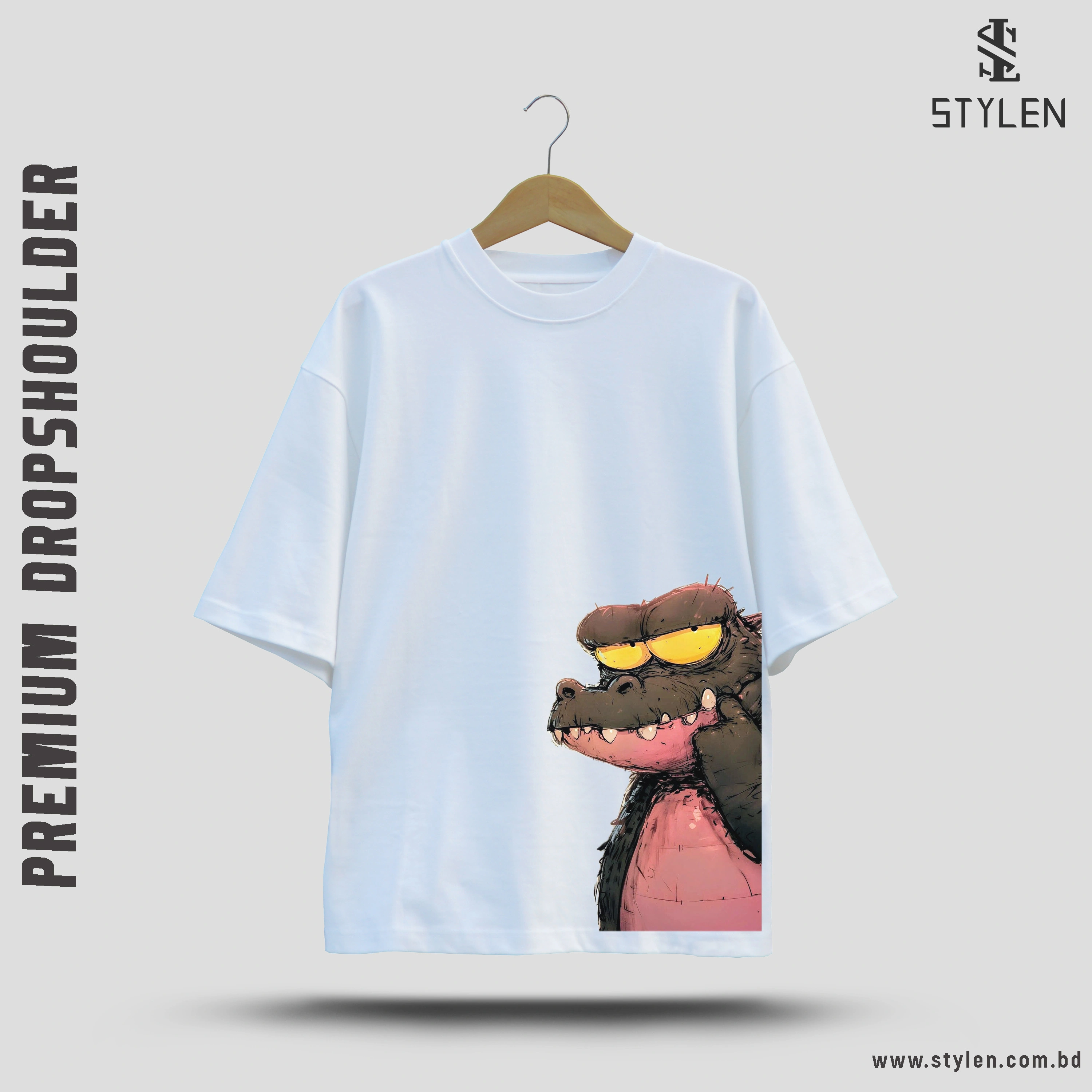 PRINTED DROP SHOULDER