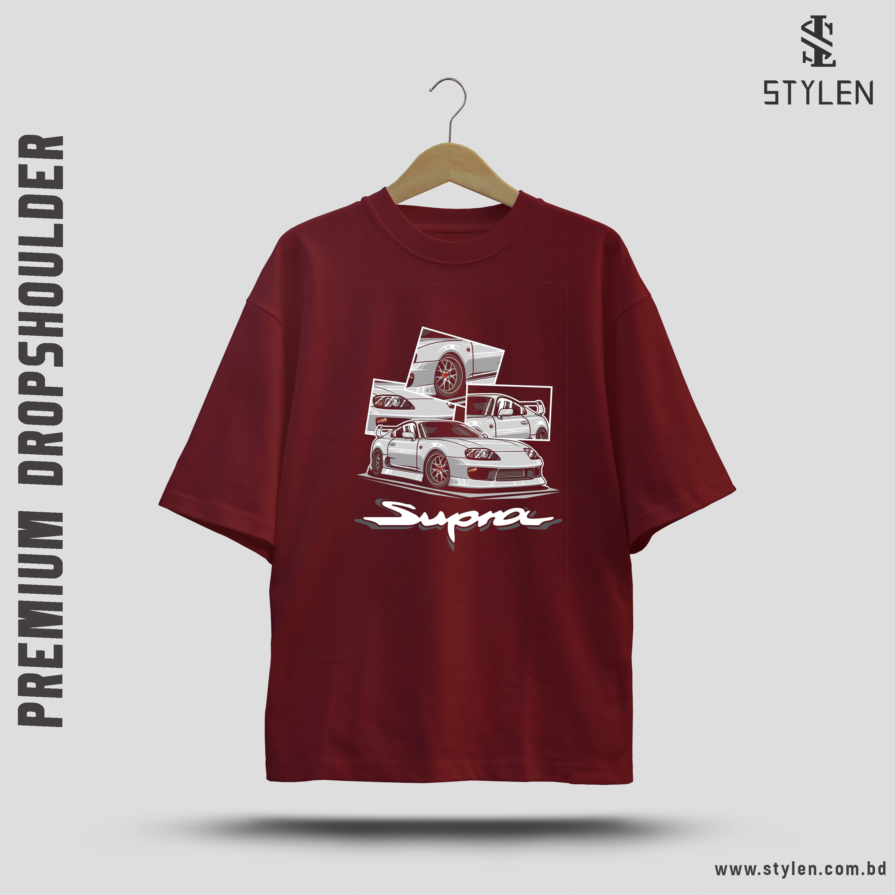 PRINTED DROP SHOULDER