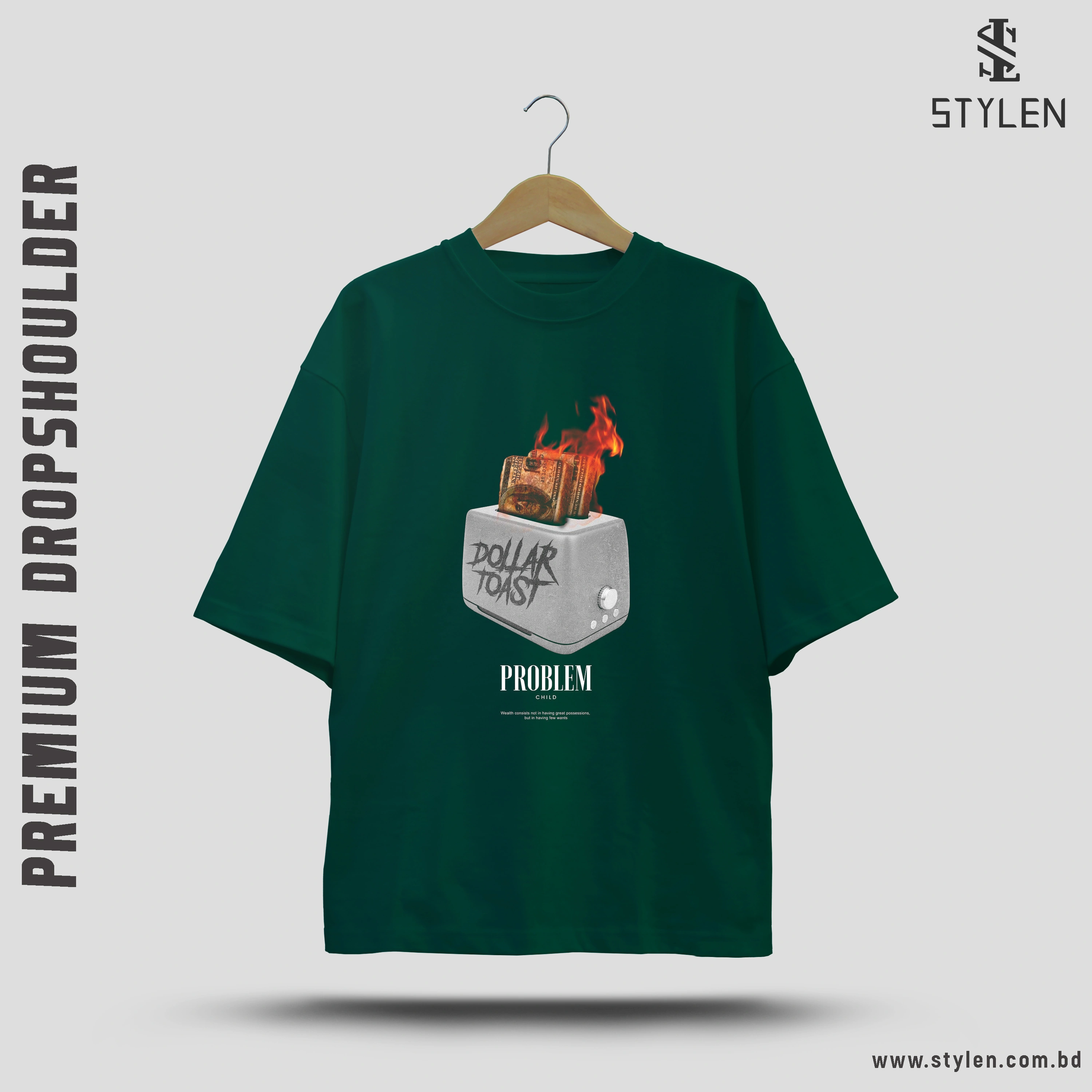 PRINTED DROP SHOULDER