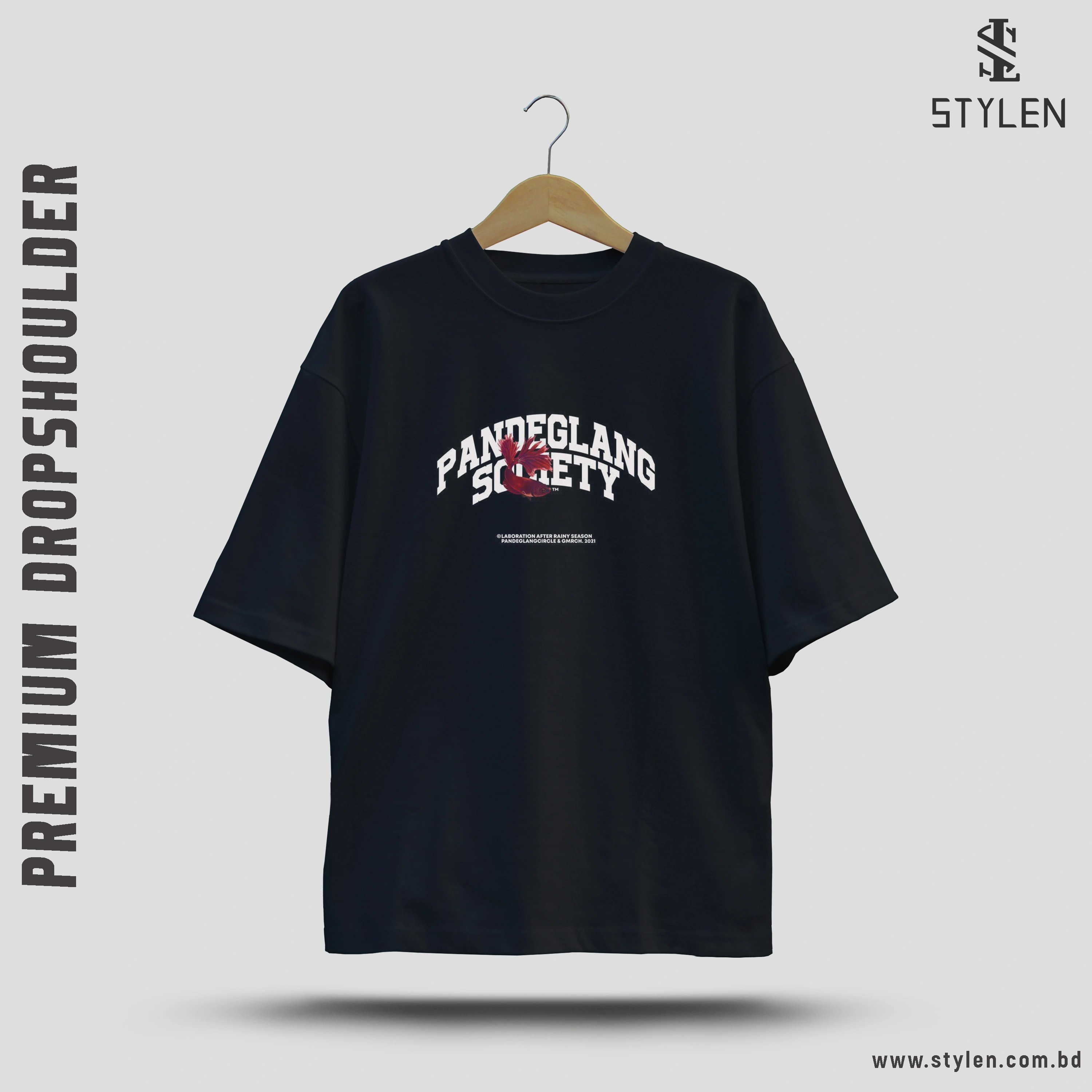 PRINTED DROP SHOULDER