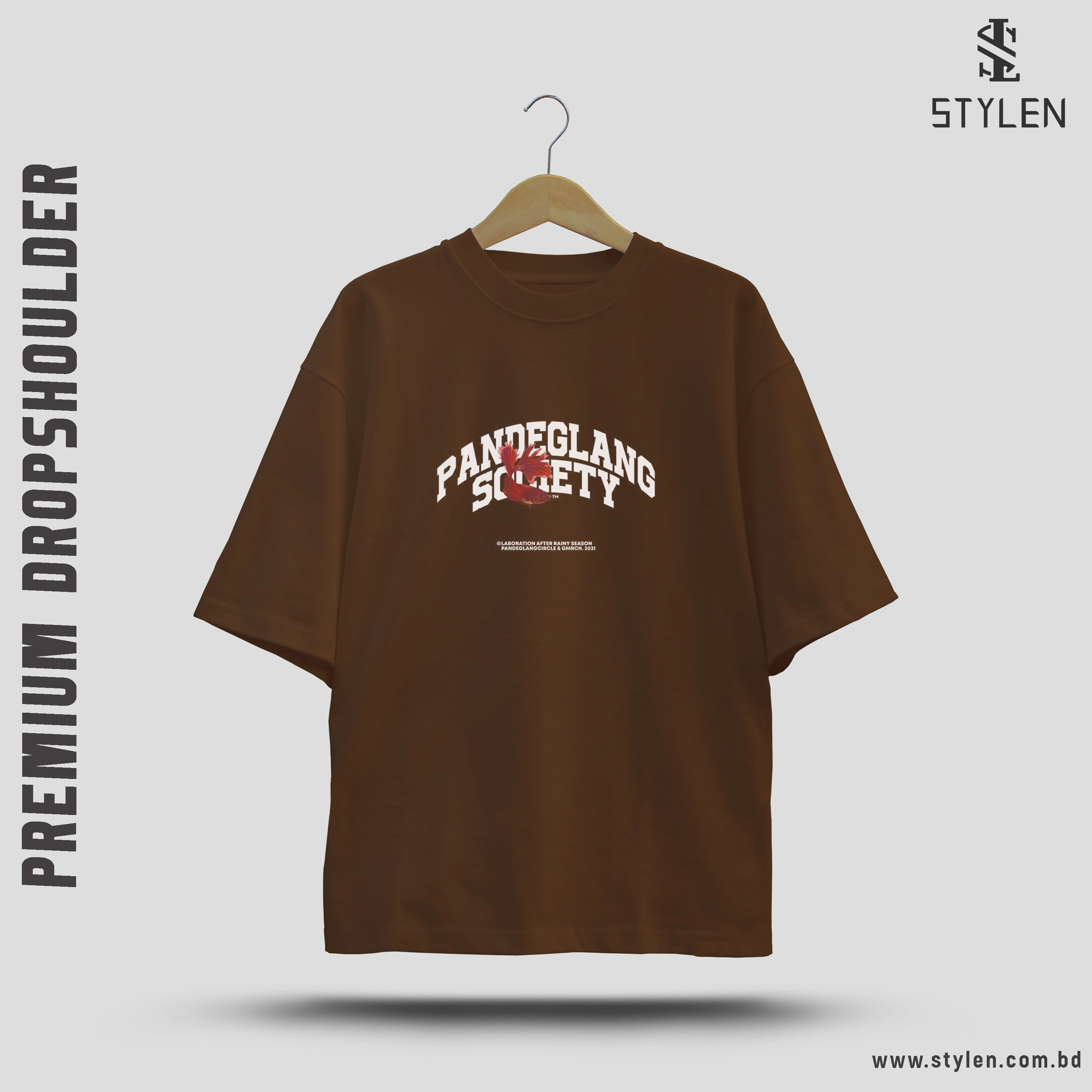 PRINTED DROP SHOULDER