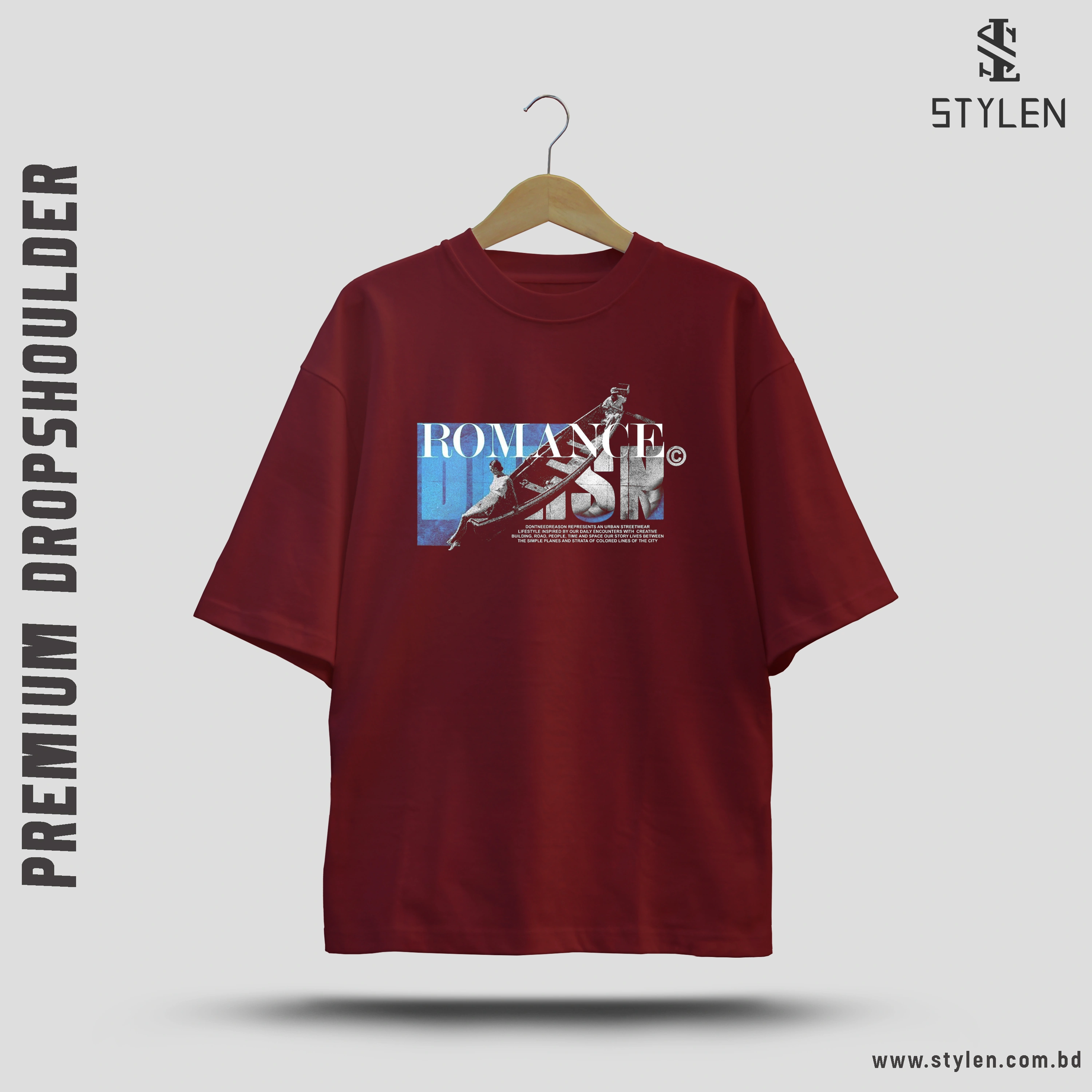 PRINTED DROP SHOULDER